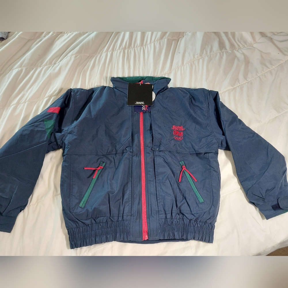 Swingster 1988 U.S. Olympic Team Jacket Set Large Navy Blue Vintage